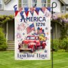 Patriotic 4th of July Truck Flag: America 1776 TQN1301F