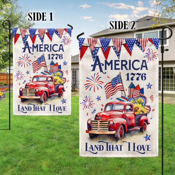 Patriotic 4th of July Truck Flag: America 1776 TQN1301F - Image 5