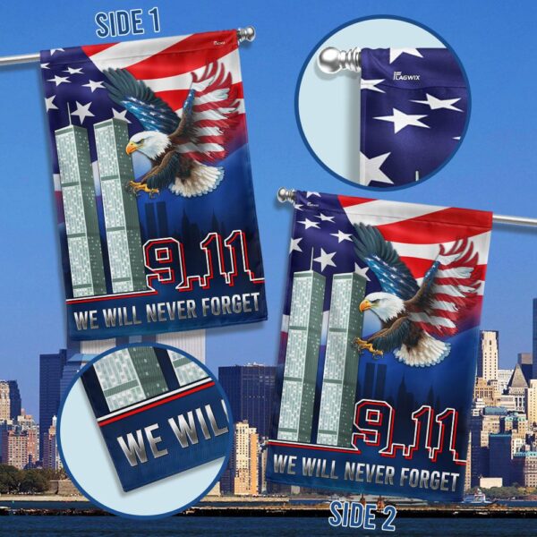 Never Forget 9/11: Patriot Day American Flag TQN1426F - Image 2