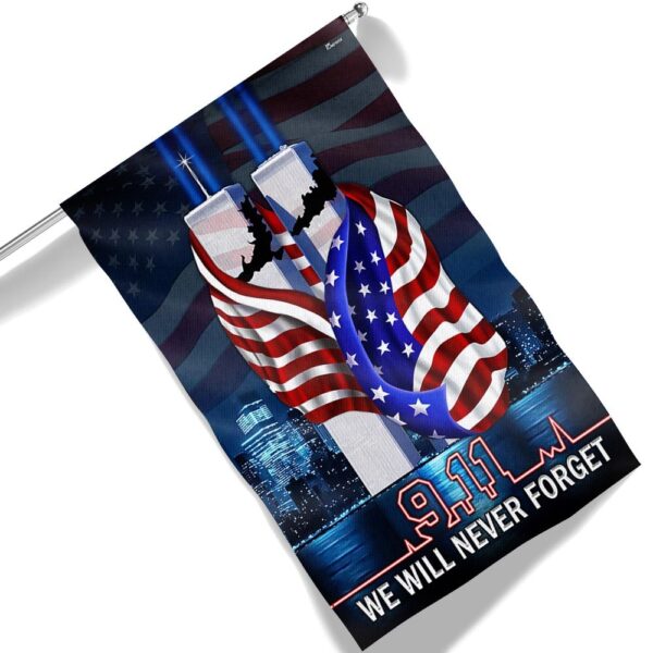 9/11 Patriot Day Flag: Never Forget - TQN1414F - Image 6