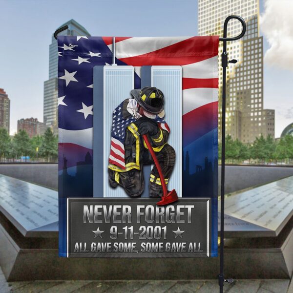 9/11 Patriot Day Firefighter Memorial Flag - Never Forget 343 - Image 8