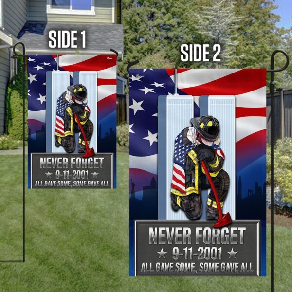 9/11 Patriot Day Firefighter Memorial Flag - Never Forget 343 - Image 5