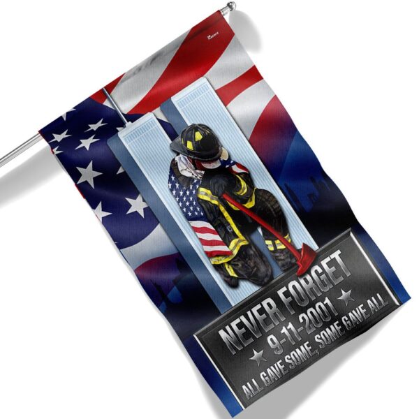 9/11 Patriot Day Firefighter Memorial Flag - Never Forget 343 - Image 6