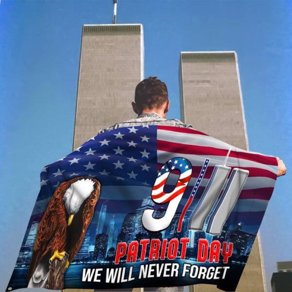 9/11 Patriot Day Grommet Flag: Never Forget (TQN1420GF) - Image 4