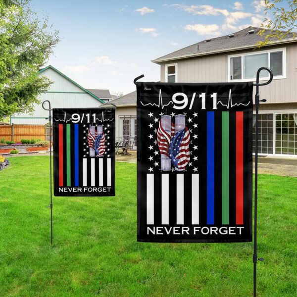 9/11 Patriot Day Flag: Thin Blue Line, Firefighter, Military Support - Image 5