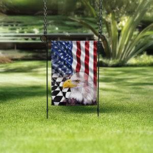 Checkered Racing American Flag