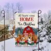 Cow Christmas Flag: All Hearts Come Home for Christmas