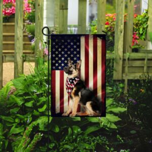 Patriotic German Shepherd American Flag Apparel