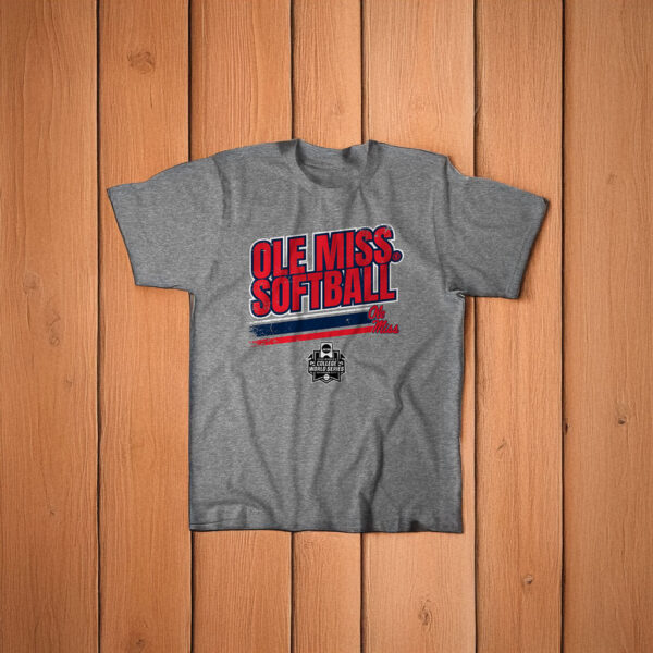 Ole Miss Softball Women's College World Series Stripe Shirt