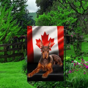 Red Doberman Pinscher Canadian Flag Dog Lover Gifts