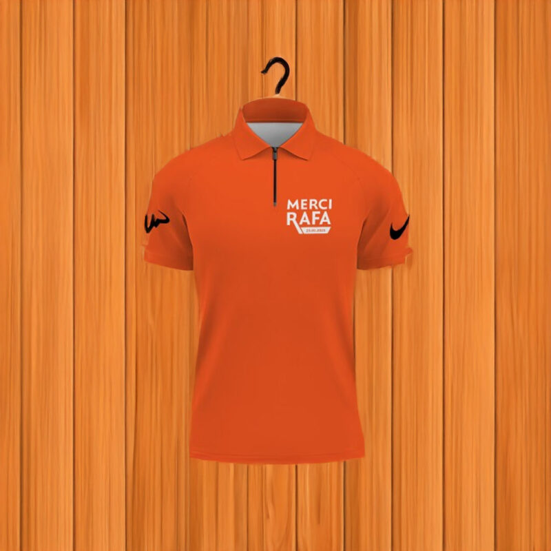 Roland Garros Merci Rafa 25 5 2025 Zip Polo Shirt