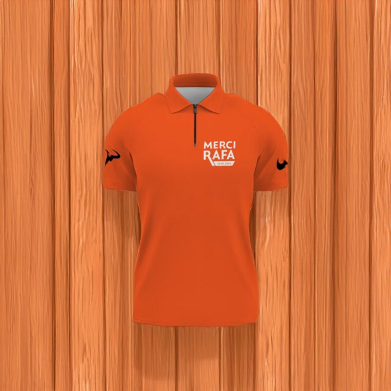 Roland Garros Merci Rafa 25 5 2025 Zip Polo Shirt