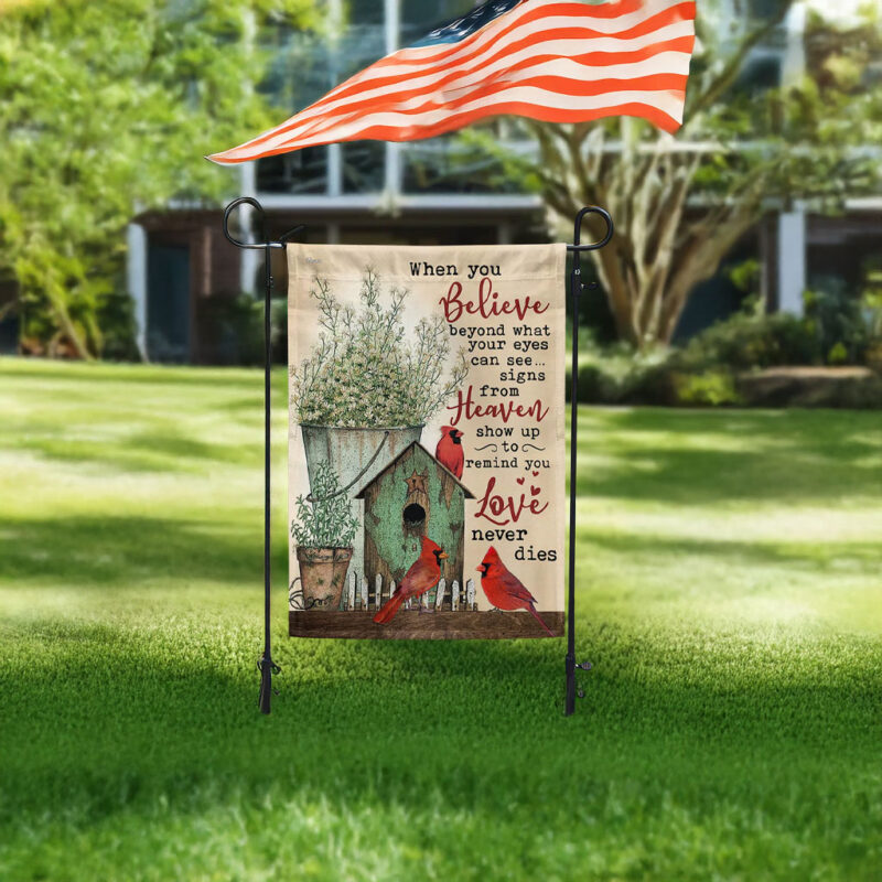 Signs from Heaven Cardinal Memorial Flag