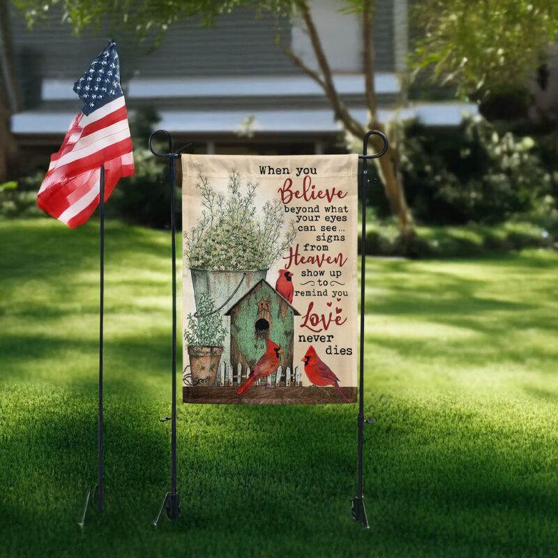 Signs from Heaven Cardinal Memorial Flag