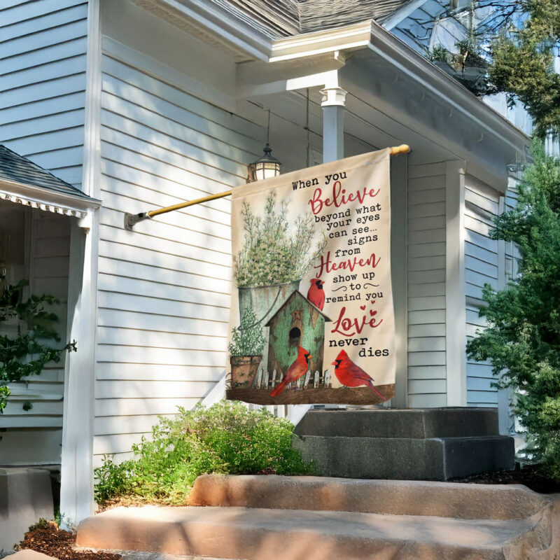 Signs from Heaven Cardinal Memorial Flag