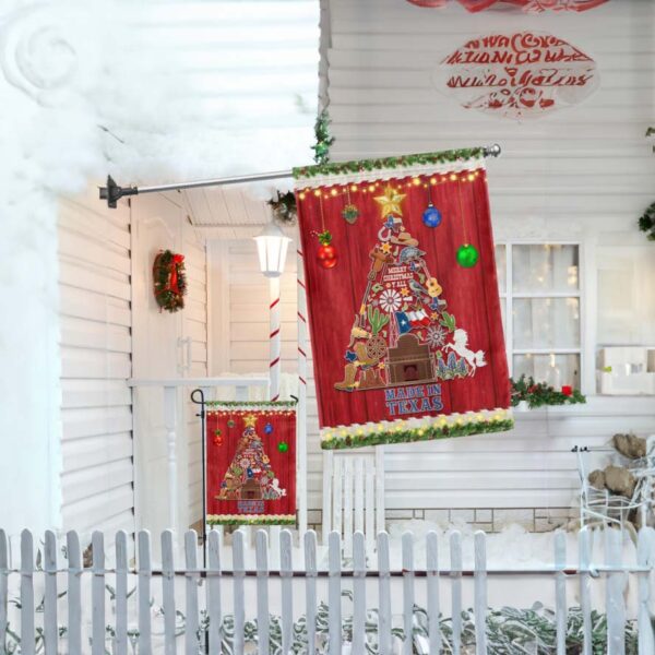 Texas Christmas Tree Flag: Merry Christmas Y'all - Image 2