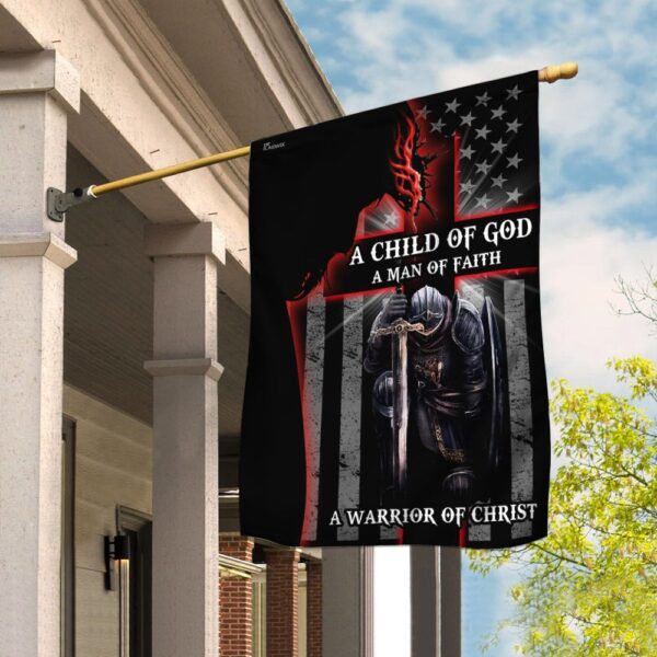 Warrior of Christ Flag: Christian Faith & Soldier of God Banner