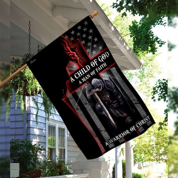 Warrior of Christ Flag: Christian Faith & Soldier of God Banner - Image 3