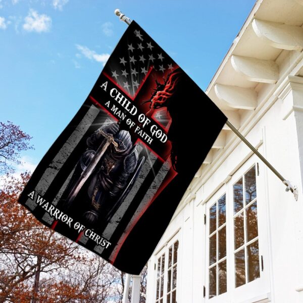 Warrior of Christ Flag: Christian Faith & Soldier of God Banner - Image 2