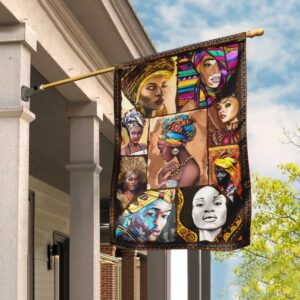 African American Woman Patriotic Flag Apparel