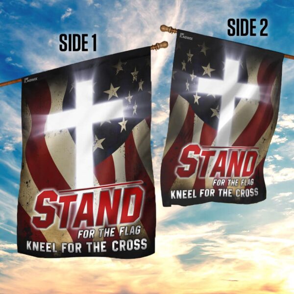 Patriotic American Flag & Cross Throw Blanket THB2051F1 - Image 5
