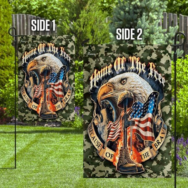 America Eagle. Home Of The Free Because Of The Brave Flag THN2065F - Image 10