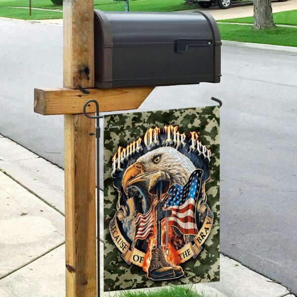 America Eagle. Home Of The Free Because Of The Brave Flag THN2065F - Image 9