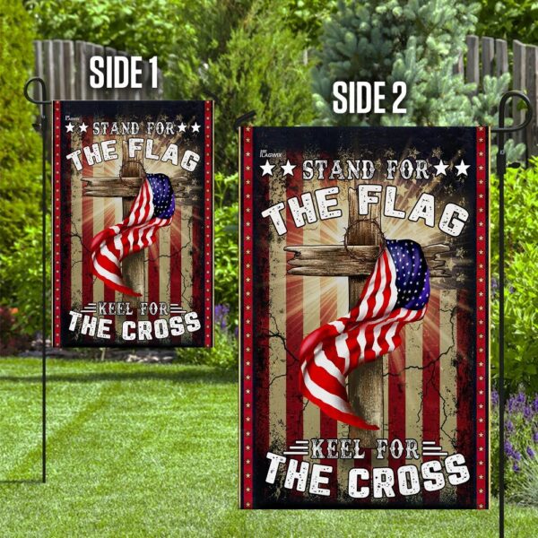 Patriotic American Flag & Cross Throw Blanket THN2082F - Image 10