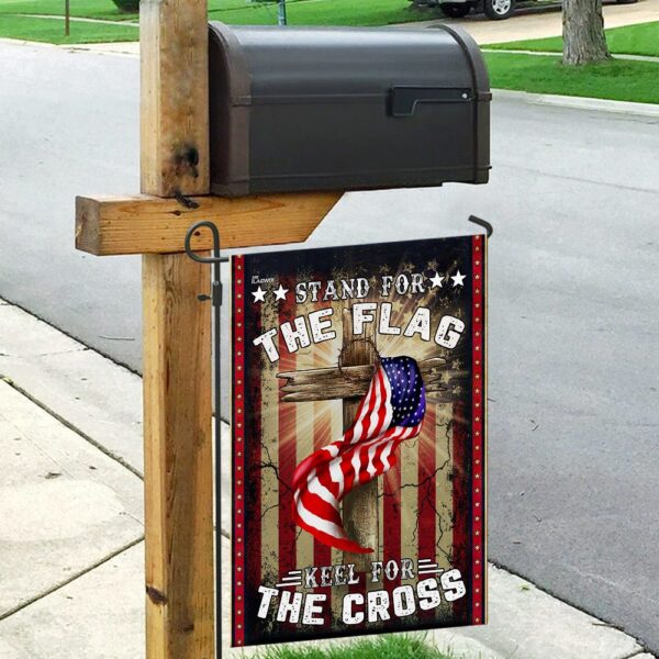 Patriotic American Flag & Cross Throw Blanket THN2082F - Image 9
