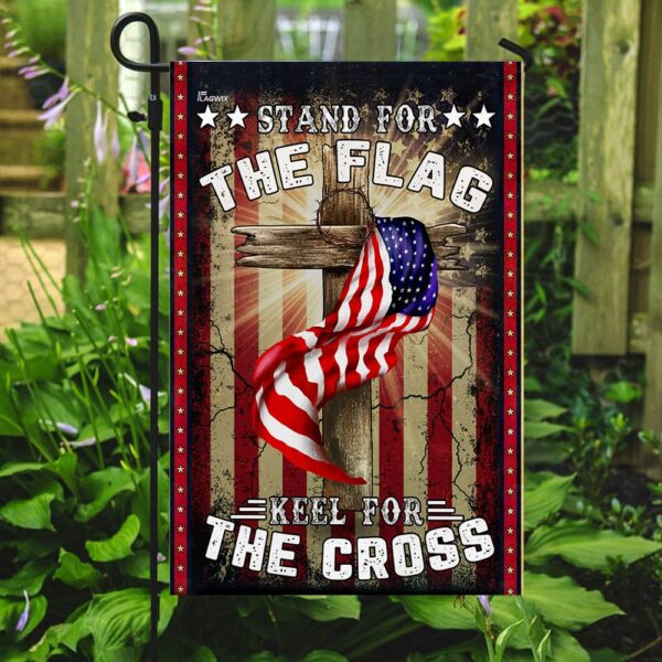 Patriotic American Flag & Cross Throw Blanket THN2082F - Image 7