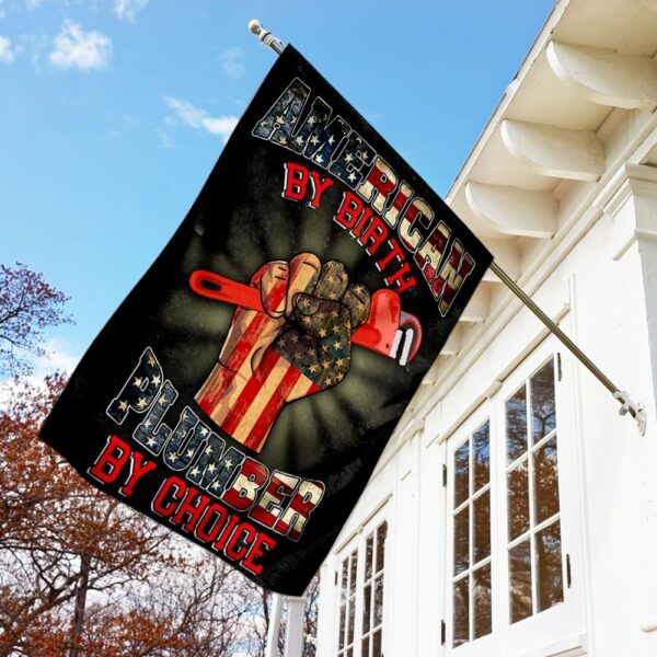 American Plumber Flag: QNK259F - Patriotic Plumbing Decor - Image 2