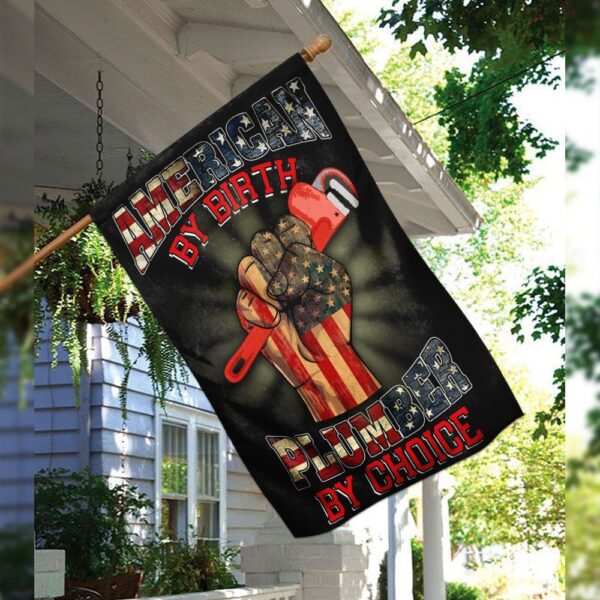 American Plumber Flag: QNK259F - Patriotic Plumbing Decor - Image 3