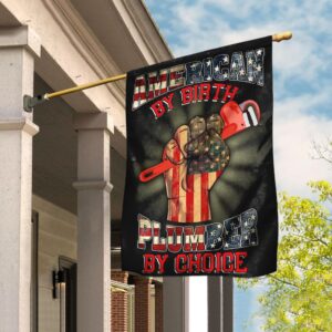 American Plumber Flag: QNK259F - Patriotic Plumbing Decor