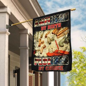 American Plumber Flag: QNK262F - Patriotic Plumbing Decor