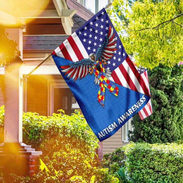 American Eagle Autism Awareness Flag: Show Your Support - Image 5