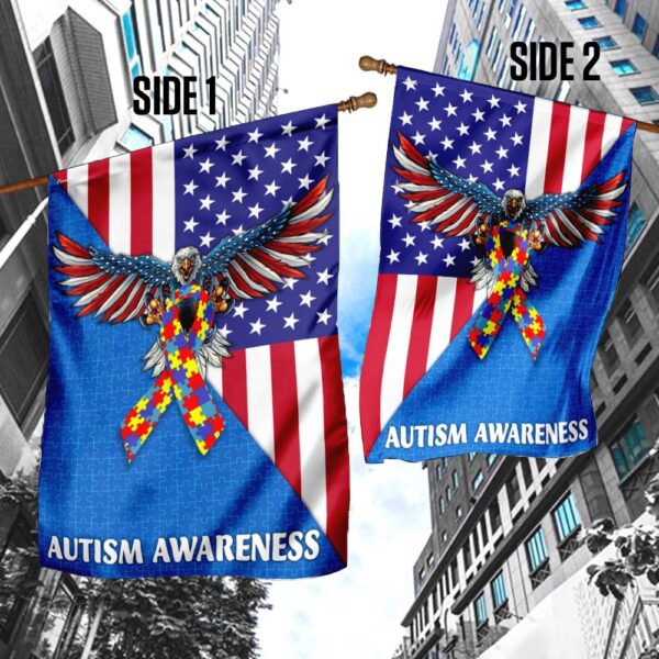American Eagle Autism Awareness Flag: Show Your Support - Image 3