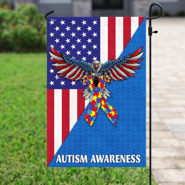 American Eagle Autism Awareness Flag: Show Your Support - Image 6
