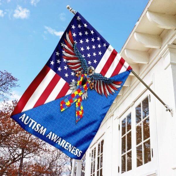 American Eagle Autism Awareness Flag: Show Your Support - Image 4