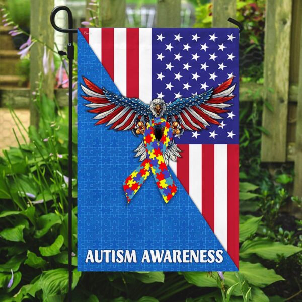 American Eagle Autism Awareness Flag: Show Your Support - Image 7