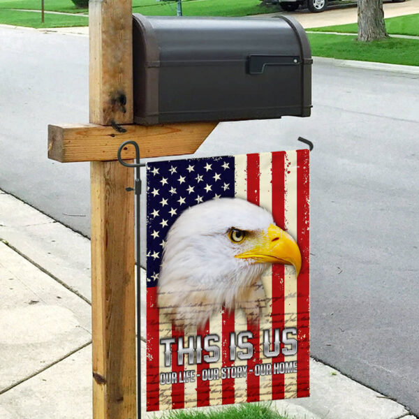 American Eagle Our Story Flag: Patriotic Decor PS124Fv1 - Image 4