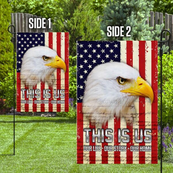 American Eagle Our Story Flag: Patriotic Decor PS124Fv1 - Image 5