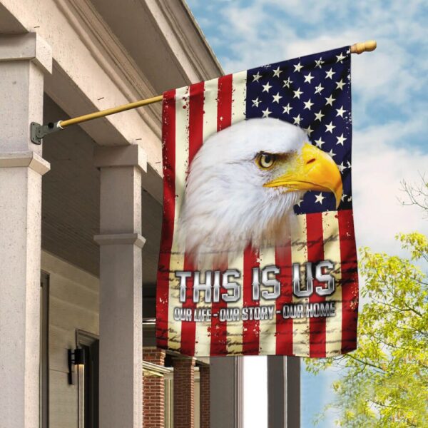 American Eagle Our Story Flag: Patriotic Decor PS124Fv1 - Image 6