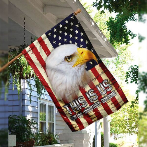 American Eagle Our Story Flag: Patriotic Decor PS124Fv1 - Image 8