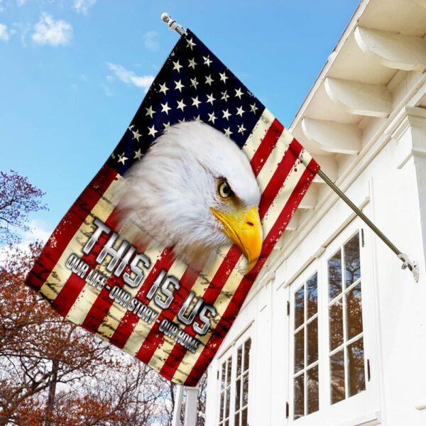 American Eagle Our Story Flag: Patriotic Decor PS124Fv1 - Image 7