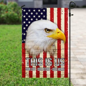 American Eagle Our Story Flag: Patriotic Decor PS124Fv1