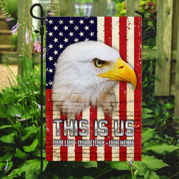 American Eagle Our Story Flag: Patriotic Decor PS124Fv1 - Image 2