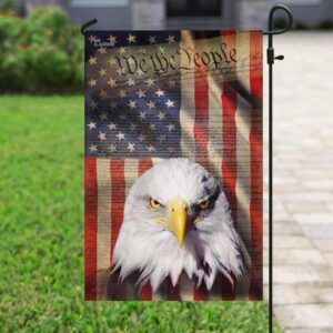 American Eagle Patriot Garden Flag: We The People