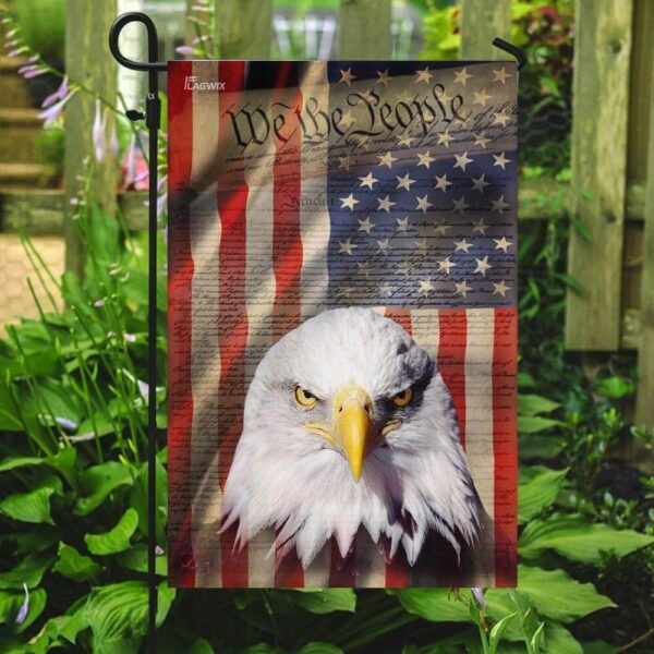 American Eagle Patriot Garden Flag: We The People - Image 2