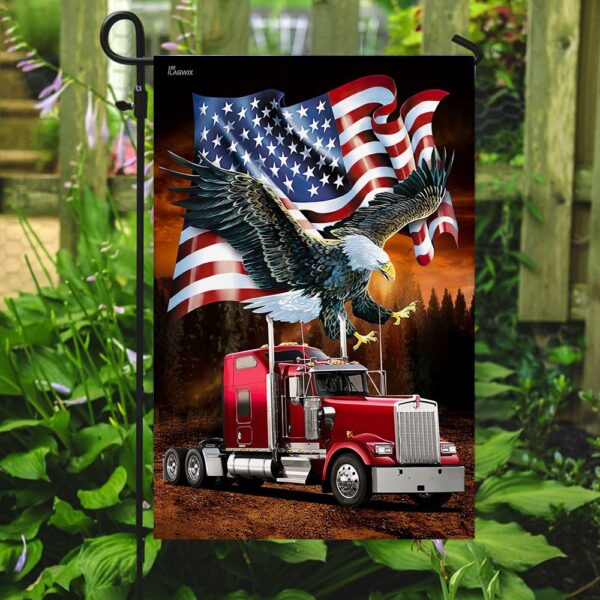 American Eagle Trucker Flag V2: Patriotic Style & Premium Quality - Image 7