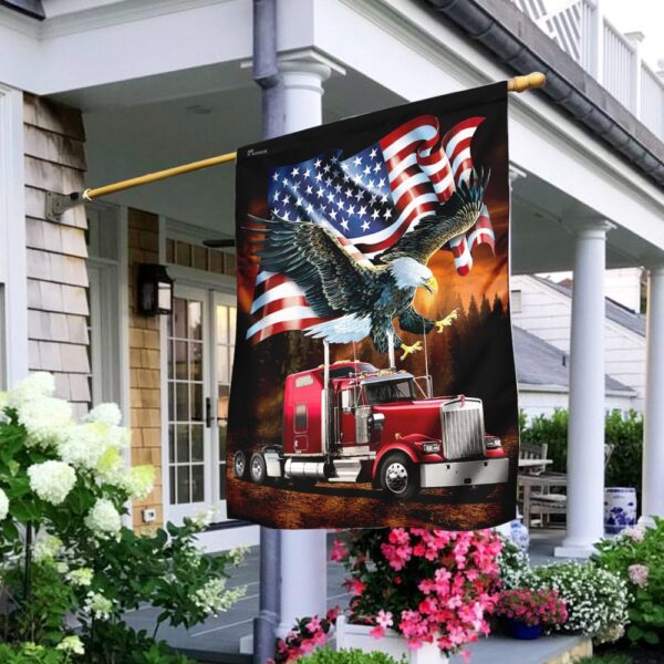 American Eagle Trucker Flag V2: Patriotic Style & Premium Quality - Image 5